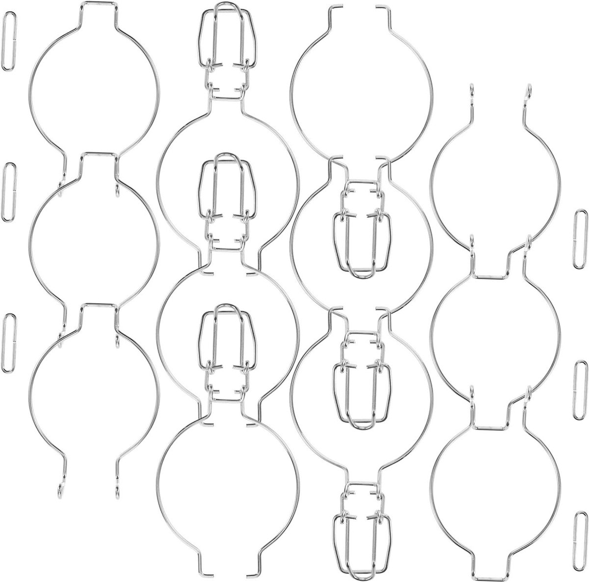 Titel: Set van 10 afdichtingsgespen voor luchtdichte sluiting van glazen potten.