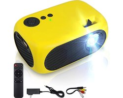 MMP® Draagbare beamer - Beamer - Projector - Mini Beamer - Geel - 14cm x 9cm x 6cm