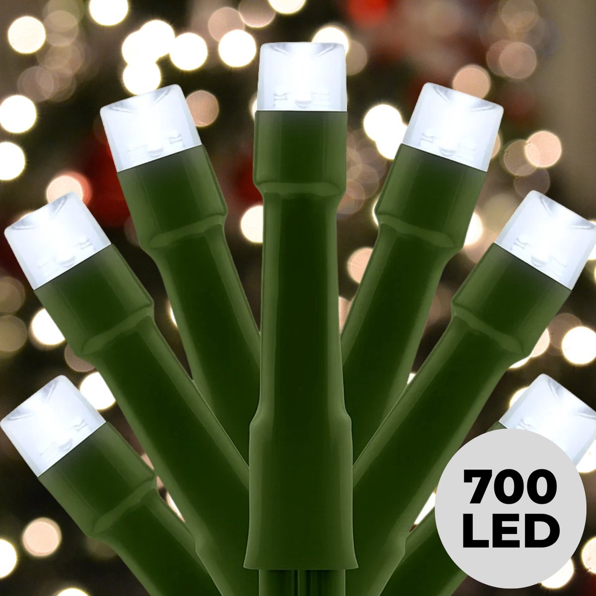 Lomera Kerstboomverlichting - Kerstverlichting - Kerstlampjes Buiten - 700 LED Lampjes - 14 Meter - Koelwit Licht - Lichtfuncties - Geheugen - Timerfunctie - Ip44 - Binnen en Buiten - Kerstboomverlichting - 8 Lichtfuncties
