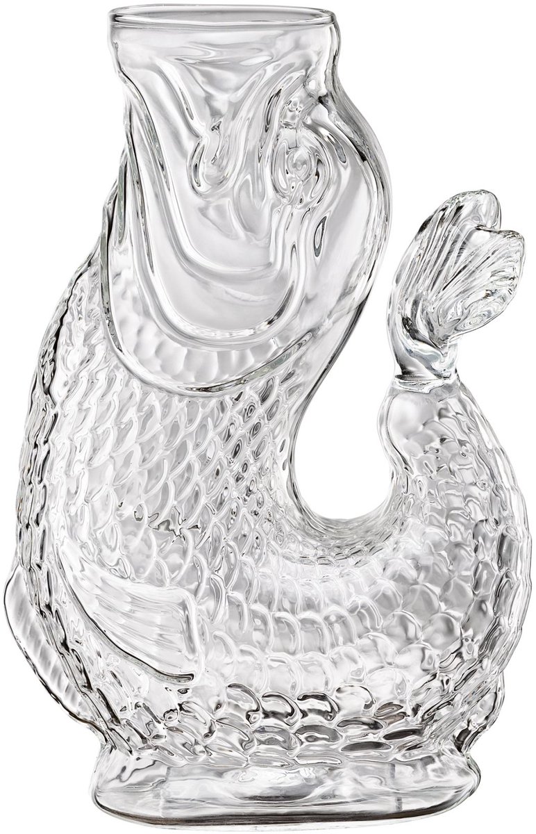 Cilio Nemo - Waterkaraf - Visvorm - Glas - 1 liter - Transparant