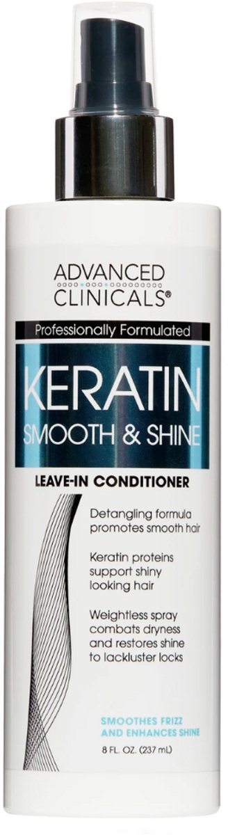 Advanced Clinicals Keratin Leave-In Conditioner – 237 ml