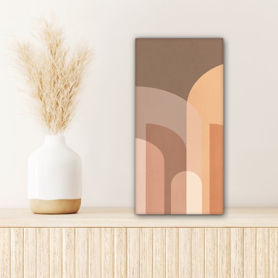 Peinture sur toile Abstrait - Pastel - Art - 20x40 cm - Décoration murale