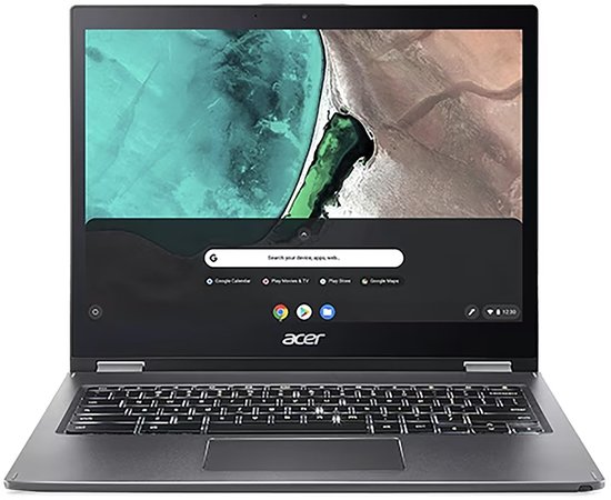 Acer Chromebook Spin 13 CP713-1WN-P052 Intel® Pentium® 4415U 34,3 cm (13.5") Touchscreen Quad HD 8 GB LPDDR3-SDRAM 64 GB Flash Wi-Fi 5 (802.11ac) ChromeOS Engels Grijs - Acer - Hoofdafbeelding