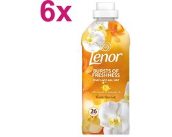 Lenor - Gouden Orchidee - Wasverzachter - 6x26sc - 156 Wasbeurten - 6x 858ml - Voordeelverpakking