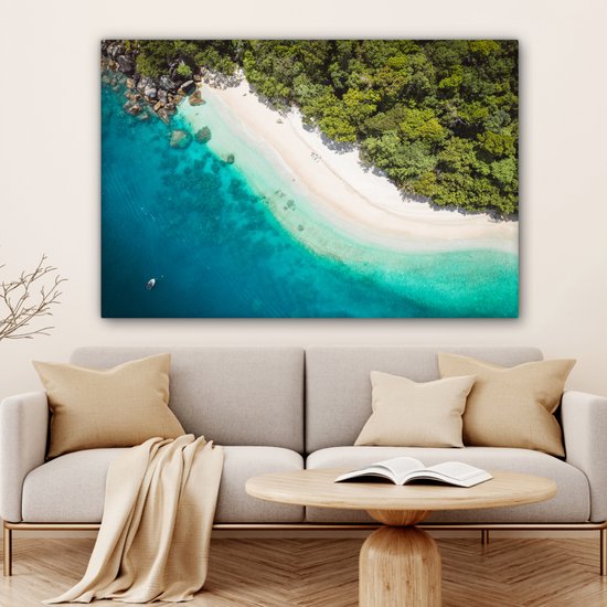 Peintures sur Toile Plage - Pierres - Australie - 150x100 cm - Décoration murale