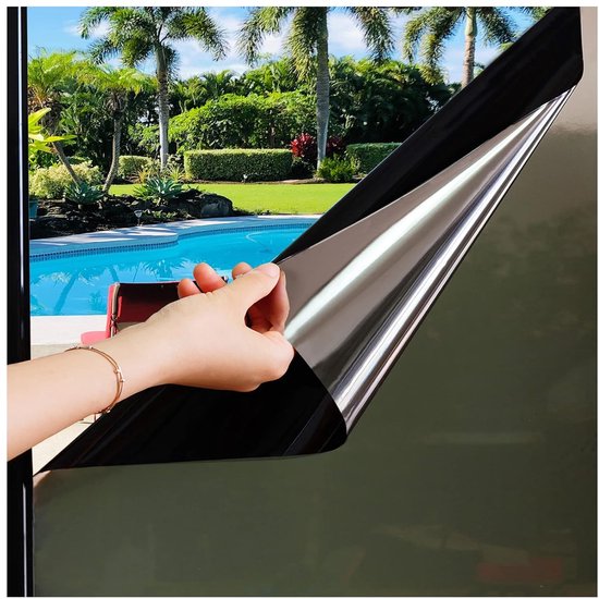 Zwarte Autoruitfolie 30x200cm – Bedrukt Perforatie-effect, Privacy, Verduisterend – Met Snijmes En 2 Schrapers – Voor Glas En Kunststof