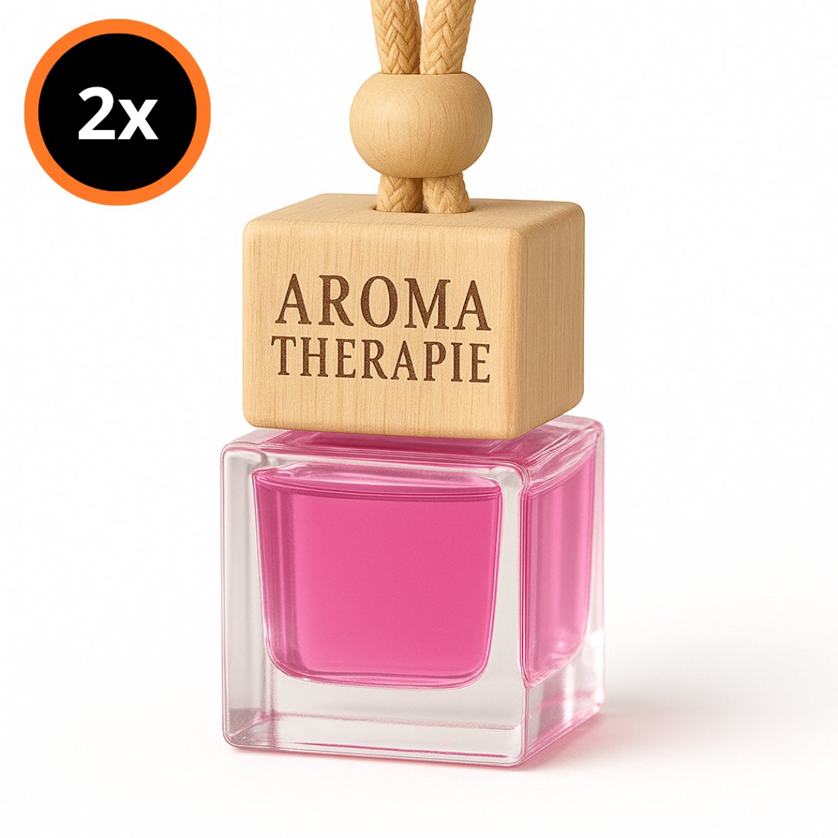 Reqz® Autoparfum Ontmoeting Geur – 2x Auto Diffuser Parfum – Luxe Houten Auto Geurverfrisser – Langdurige Frisse Geur