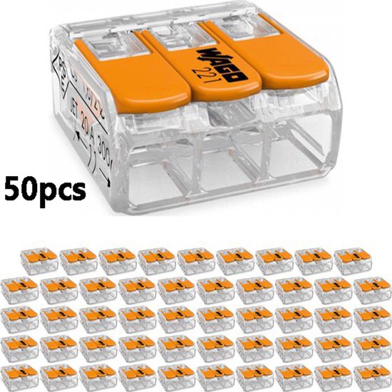 YIXISI 50 Stuks Draad Connectoren, Aftakconnector, Quick Splice Elektrische