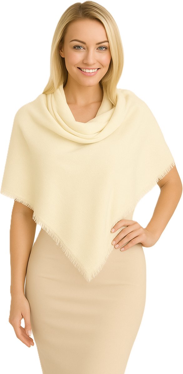 OUTLET-Crème Wit-Off White-Katoen Linnen-Sjaal Dames-Sjaal-Sjaal Heren-Made in Italy-100 x 190 cm-Sjaals-Omslagdoek