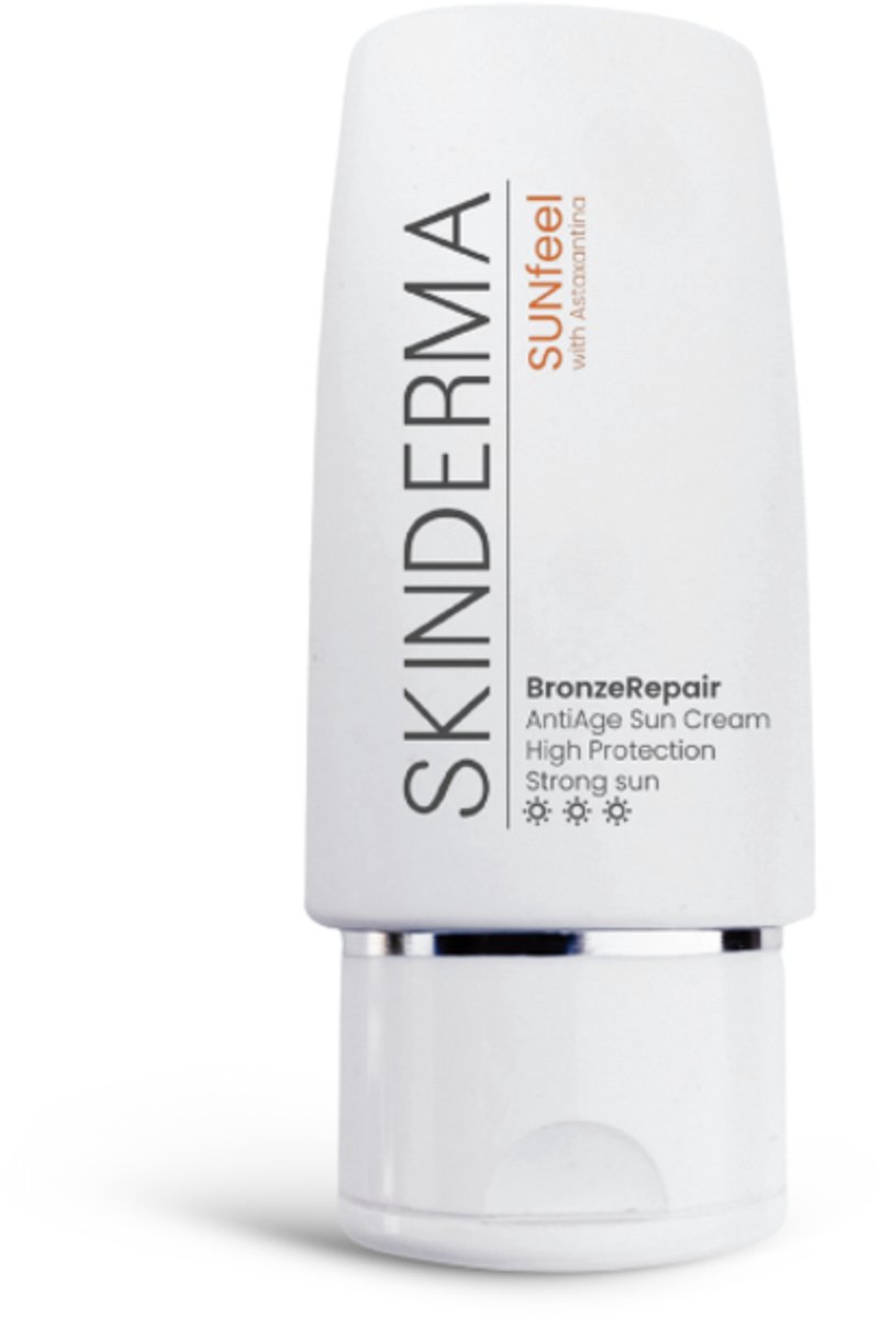 Skinderma SUNfeel BronzeRepair / anti-aging zonbescherming en bruiningsbooster 50 ml