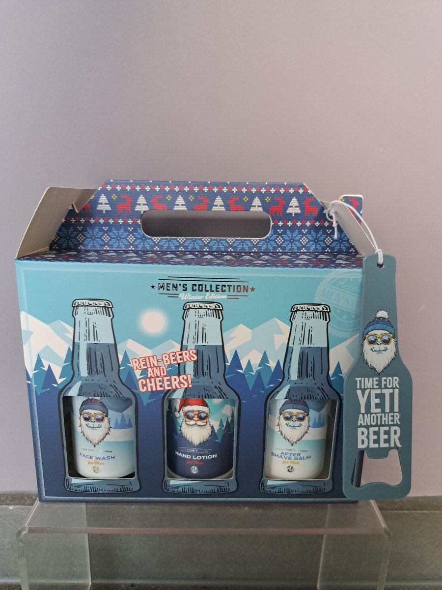 geschenk set mannen - kerst - six pack - verzorging - leuk geschenk - men s collection - grappig - vegan