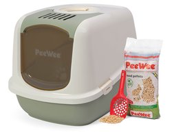 Peewee grote XXL kattenbak systeem Ecodome startpakket - ...