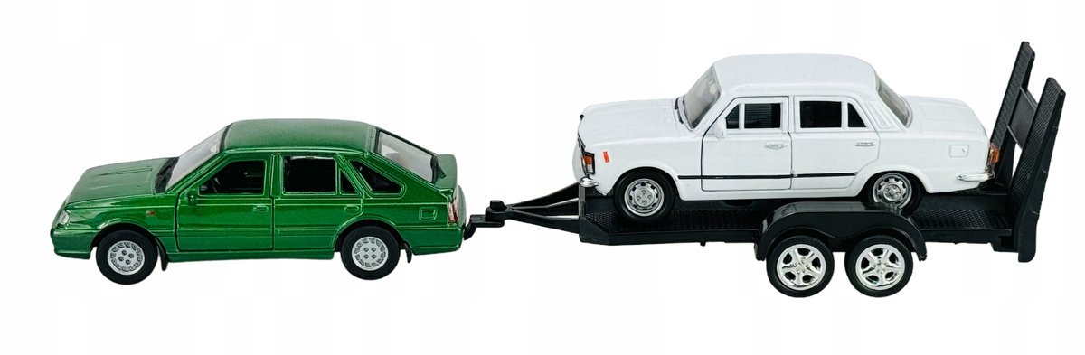Welly 2-Pack Polonez Caro Plus & Fiat 125p 1:34 Metaal