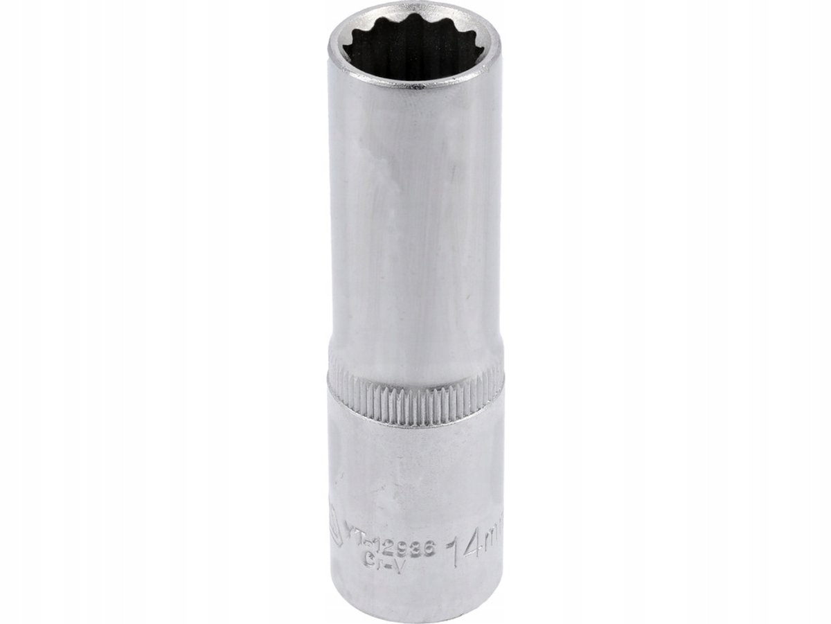 Yato 1/2" 14mm Doppeldops, Lange Maat, 12-kant