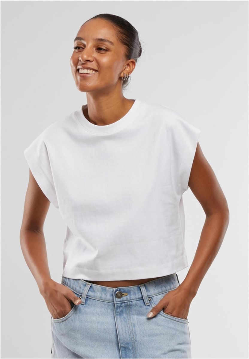 Urban Classics Oversized Boxy Heavy Crop top 3XL Wit