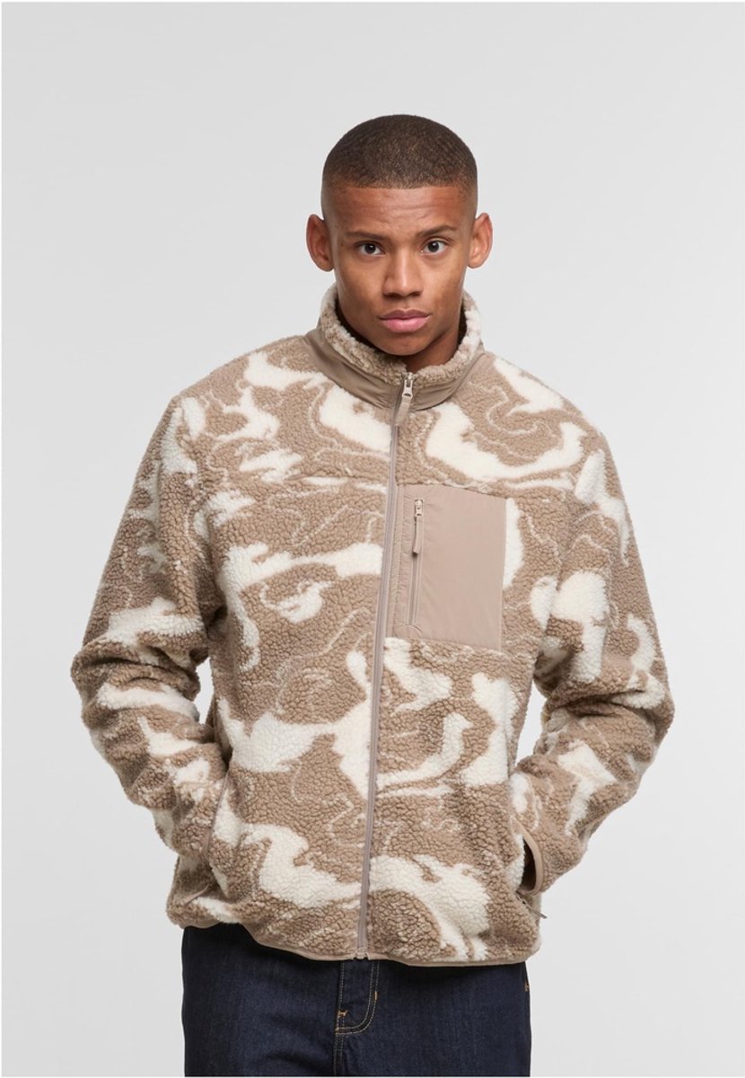 Urban Classics Pattern Teddy Jacket L Beige