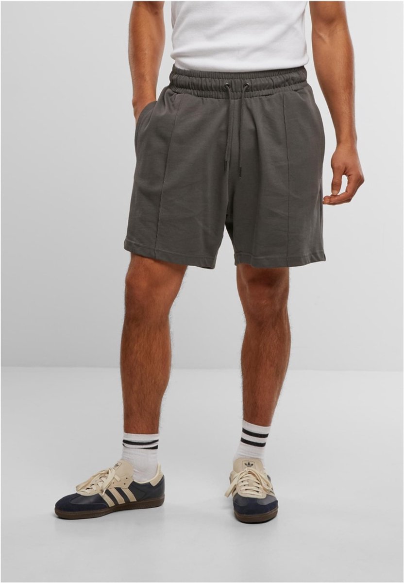 Urban Classics Heavy Jersey Pintuck Track Korte broek 3XL Grijs
