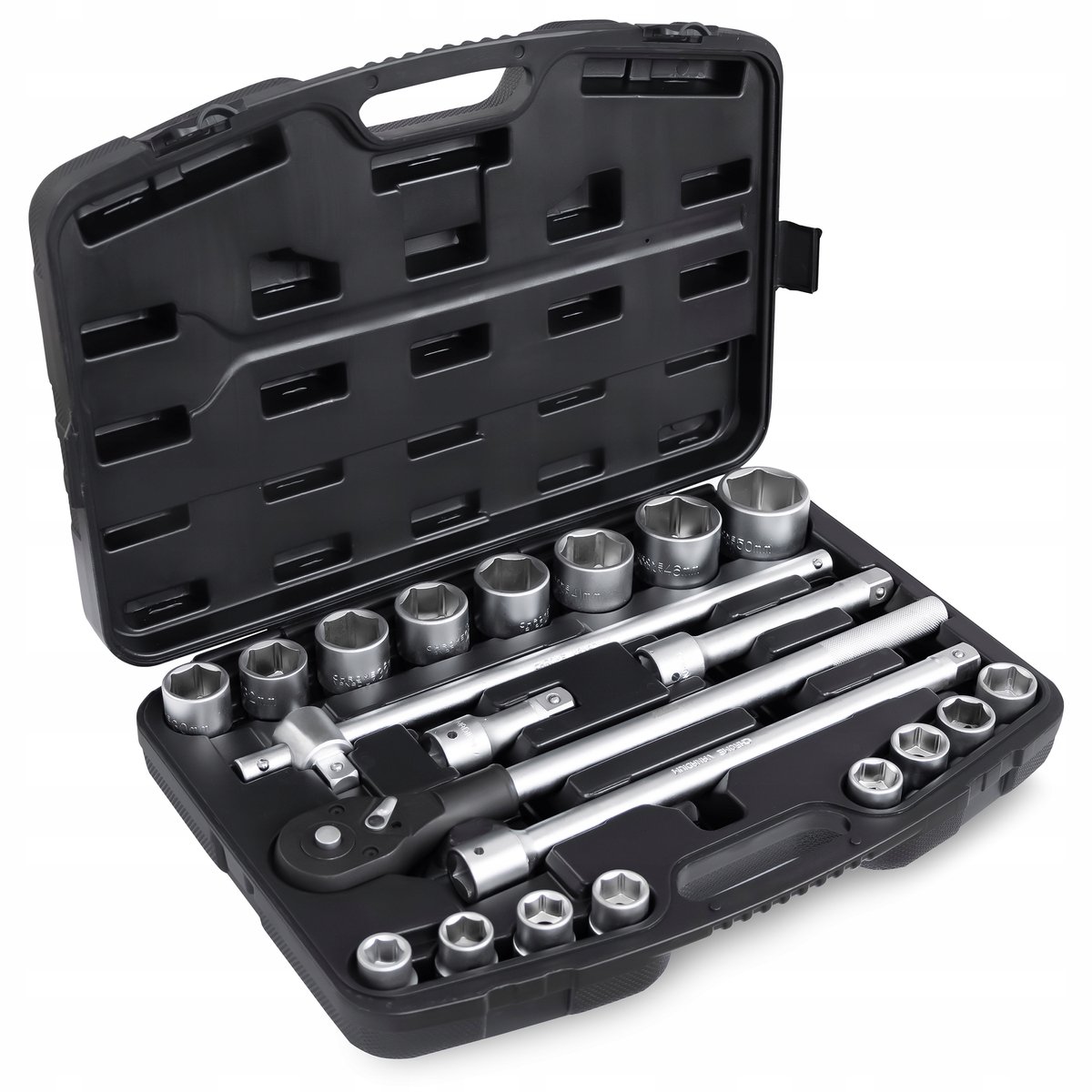 Professionele Dopset 3/4" Zeskant 19-50mm, 21 Delig