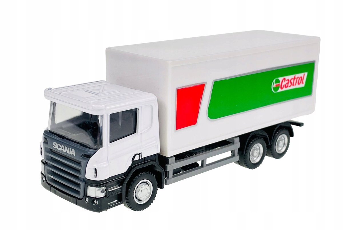 RMZ City Scania P-Serie Vrachtwagen Castrol 1:64 Metaal Nieuw Model