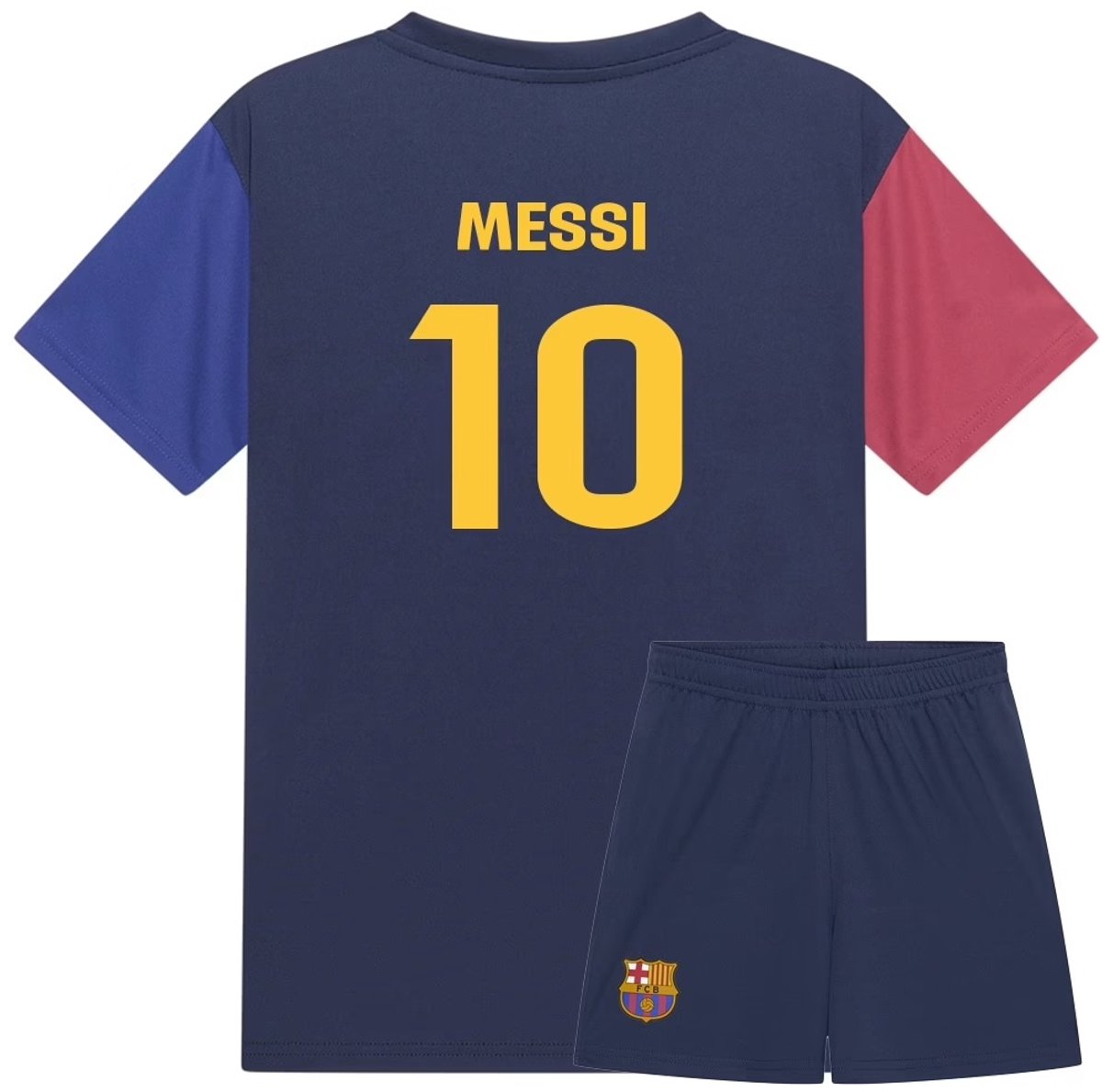 Messi FC Barcelona Voetbaltenue Thuis - Voetbal Tenue Kinderen - Shirt en Broekje - Jongens en Meisjes -- Maat 140