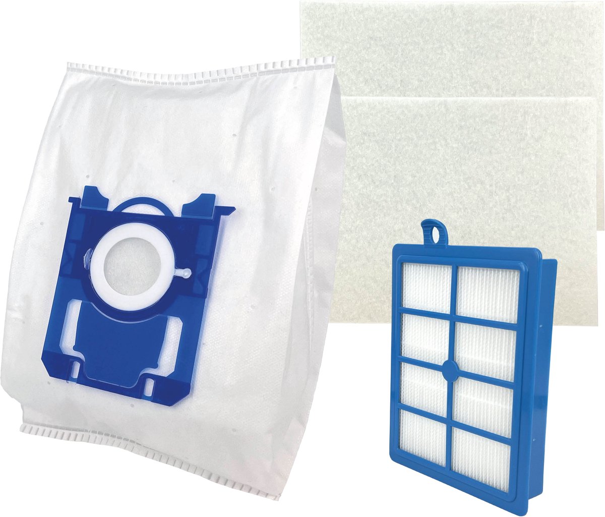 Parts4 20 PARTS4® Stofzuigerzakken + HEPA & motorfilters geschikt voor Philips PerformerPro / Performer Expert | Complete set met 20 stofzuigerzakken, HEPA H12 filter en 2 motorfilters