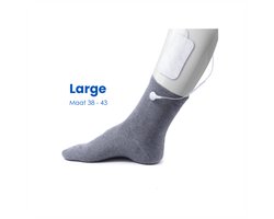 TensCare - iSock Large | TENS/EMS Sokken voor Voet- & Enkelpijn | Neuropathie & slechte doorbloeding therapie | Artritis | draagbare voetelektrode | tens sok | elektrode sok