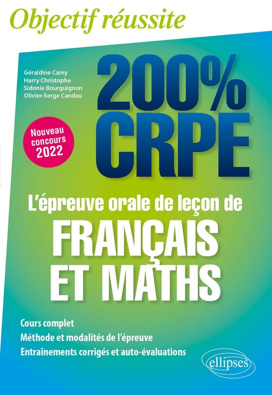 L'épreuve orale de leçon de français et mathématiques - cover