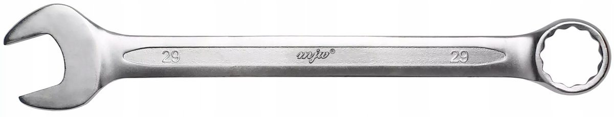 MJW Ring- en dopsleutel 29 mm - CrV-staal, DIN 3113
