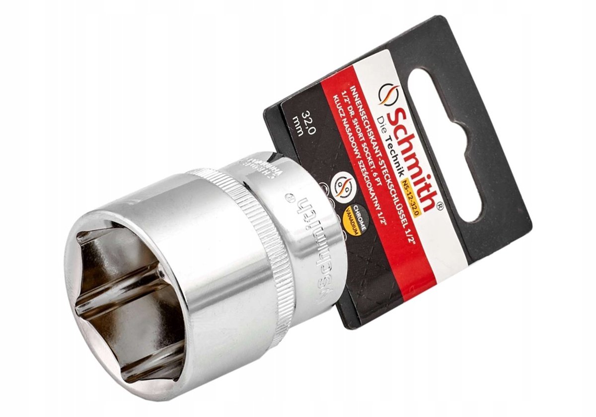 Dopsleutel 1/2" 24 mm zeskant - Hoogwaardig CrV-staal