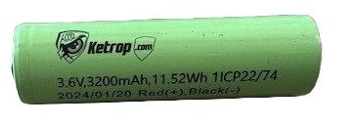 Ketrop Batterij 3200 mAH 3.6V