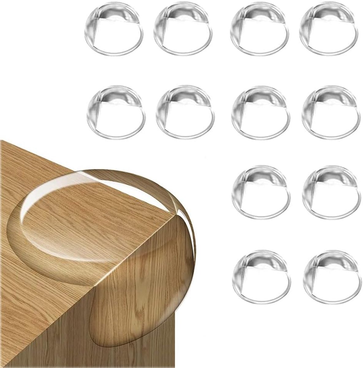 Image of 10 Stuks Hoekbeschermers, Randbeschermers, Veiligheid Hoekbeschermers Guards, Hoekbeschermers Voor Transparant, Geschikt Voor Randbescherming van Tafels, Stoelen, Planken en Ander Meubilair