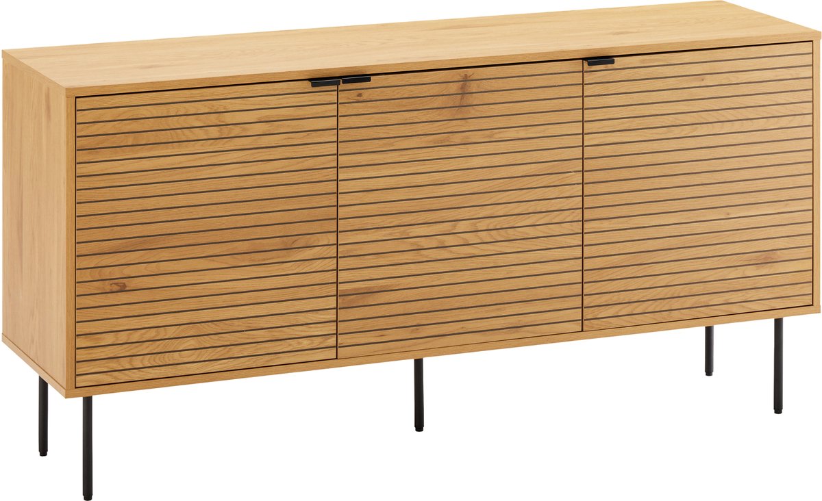 3-deurs houten dressoir 150cm STINNA