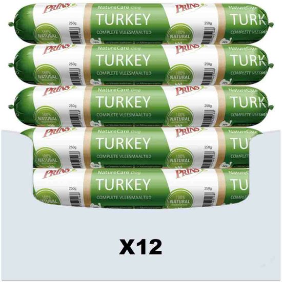 Prins NatureCare Dog Turkey 12x0,25kg