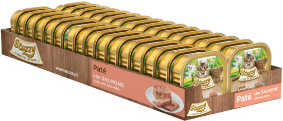 Stuzzy Kattenvoer Paté Zalm - 32 x 100 gr - Voordeelverpakking