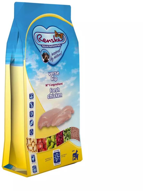 Renske Super Premium Adult Hondenvoer Kip Graanvrij - 2 x 12 kg - Voordeelverpakking