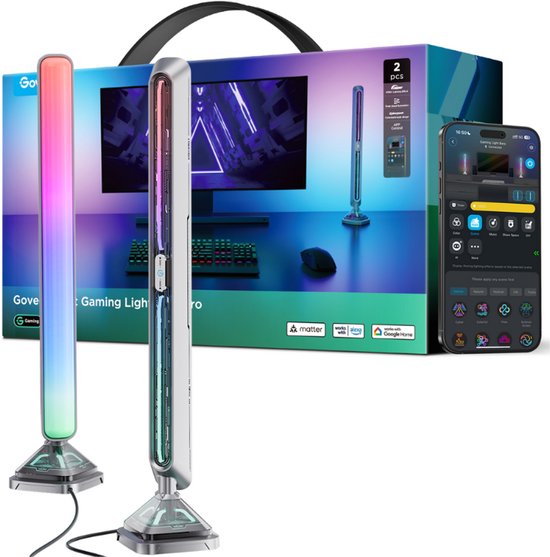 Govee Gaming Light Bars Pro RGBIC, 2-pack