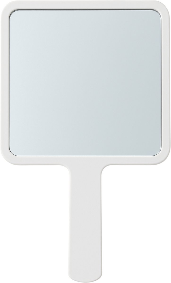 Bol.com PocketMaster Make-Up Spiegel / Handspiegel met Handvat - Wit - Zakspiegel - Scheerspiegel - Handzaam - 8,0 X 8,0 cm Spie... aanbieding
