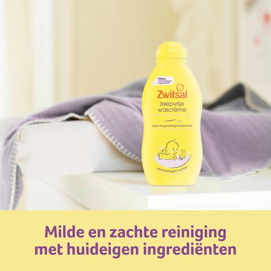 Zwitsal zeepvrije wascrème pomp - 2 x 400 ml - baby van Zwitsal — afbeelding 2