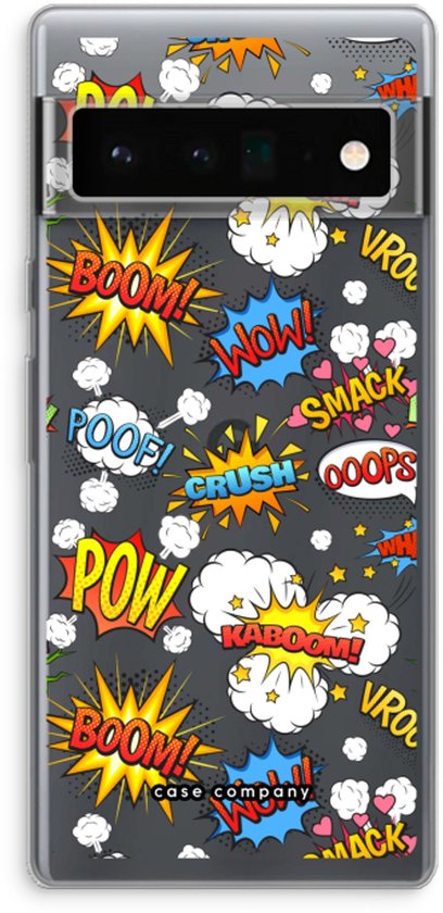 Case Company® - Coque Google Pixel 6 Pro - Pow Smack - Coque souple pour téléphone - Protection sur tous les côtés et bord d'écran