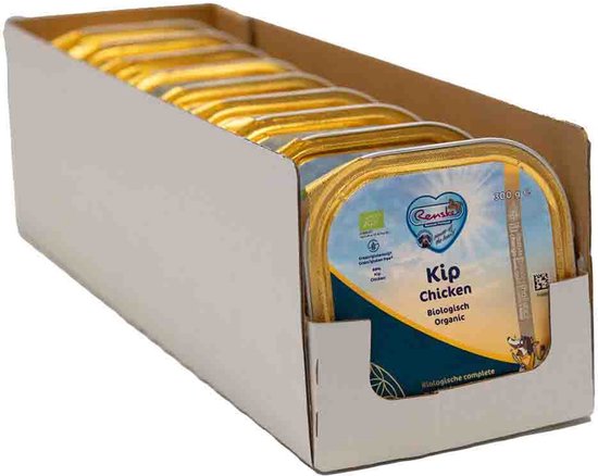 Renske Adult Bio Alu - Kip Graanvrij - Hondenvoer - 9 x 300 g - NL-BIO-01