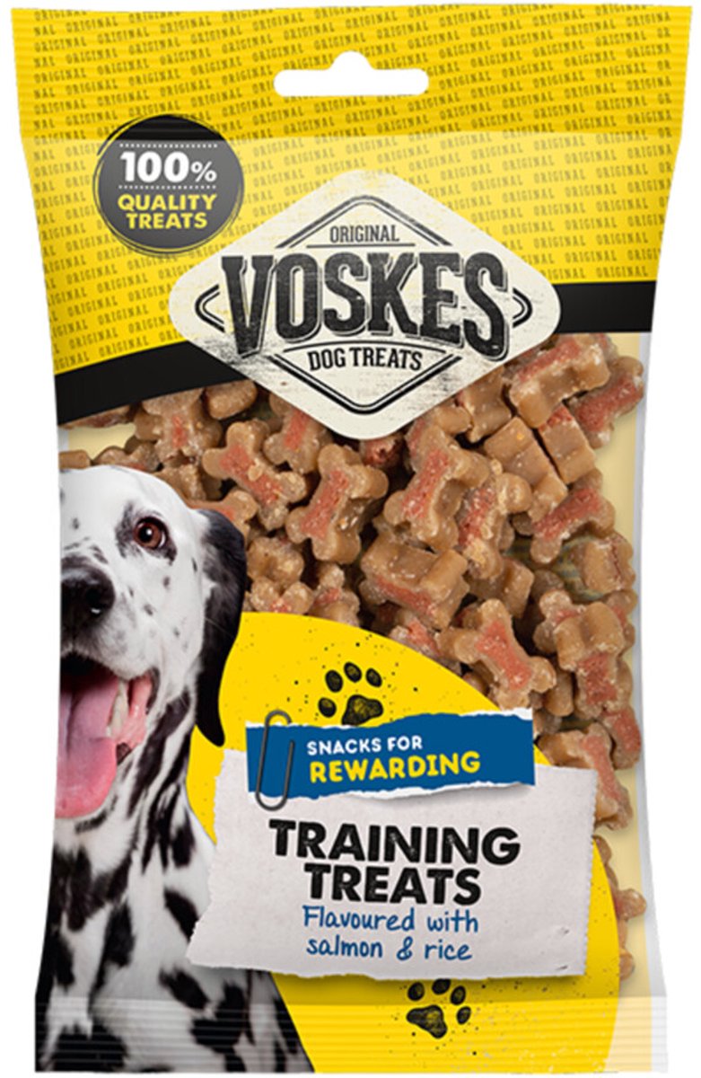 Voskes Hondensnacks Training Zalm en Rijst - 14 x 200 gr - Voordeelverpakking
