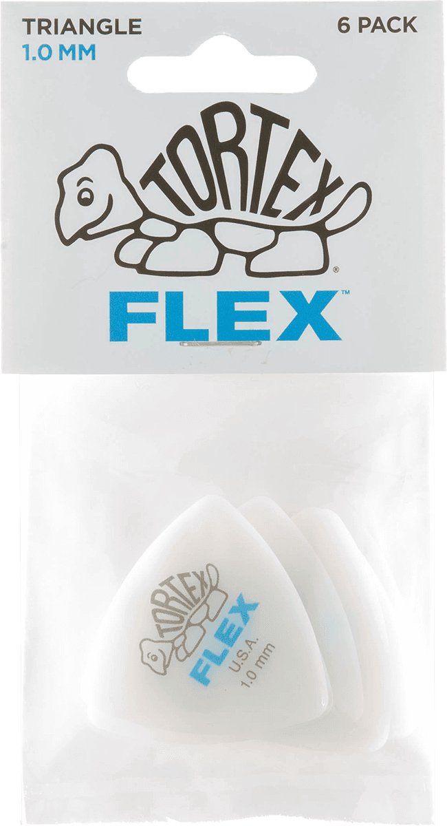 Jim Dunlop - Flex - Plectrum - Triangle - 1.00 mm - 6-pack