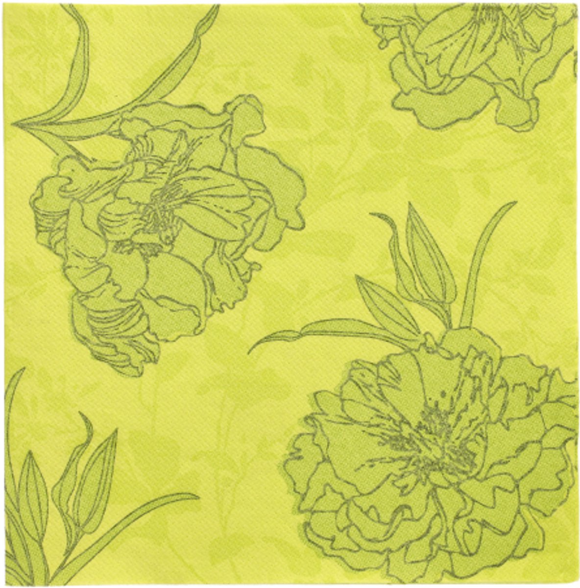 50 Servetten ROYAL Collection 1/4 vouw 40 cm x 40 cm groen Thalia