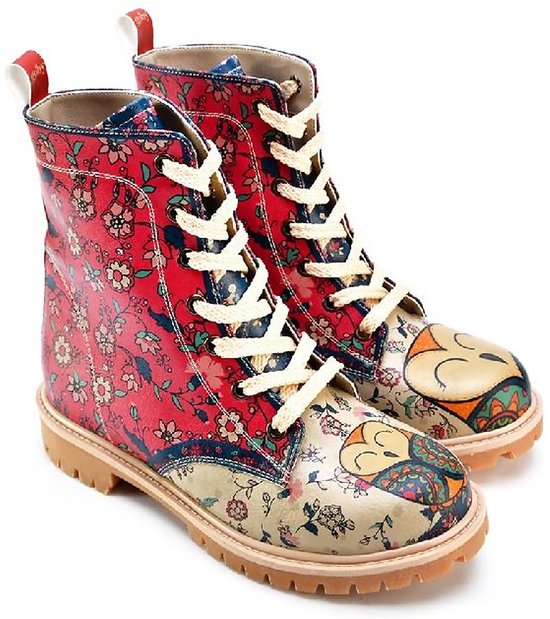 GOBY - Redlove - Bottes pour femmes - Botte - Bottes femmes - Bottes femme - Bottes femme - Bottes longues - Fait main - Imprimé fleuri - Taille 41