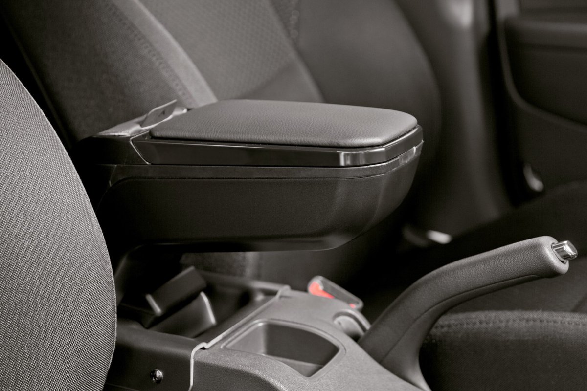 Armsteun geschikt voor Ford Fiesta VII 2017-2023 3 & 5-deurs hatchback Armster 2 vegan leer met zwart frame