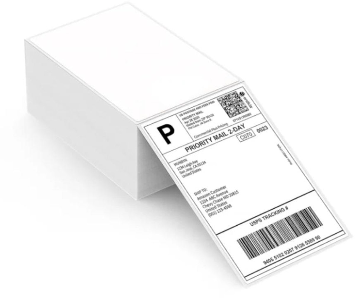 Verzendetiketten 10x15cm Thermo - 2 Rollen Zelfklevend - 500 Stuks - Compatibel Met Thermo Printers