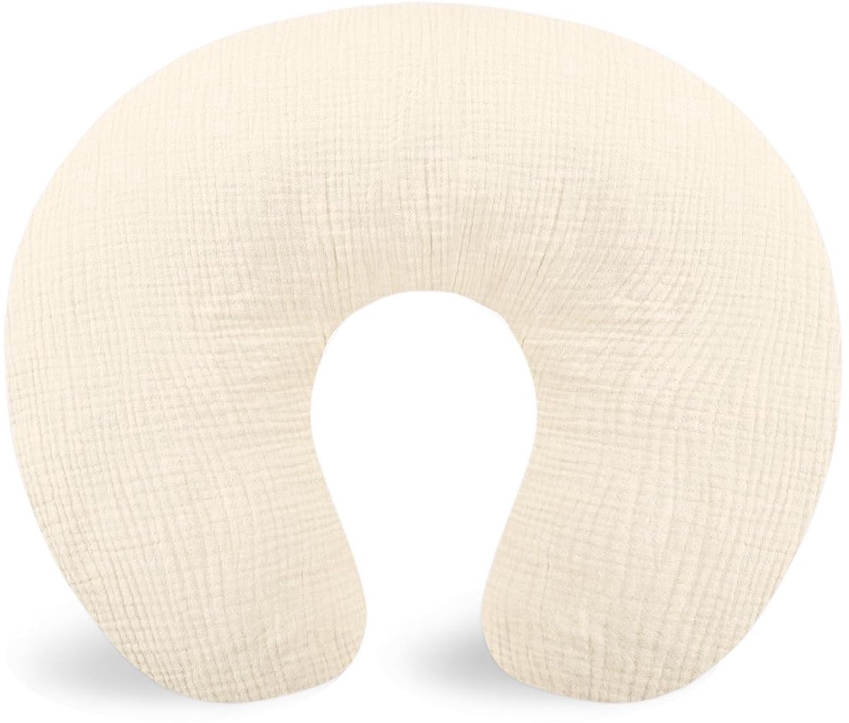 Hydrofiele Voedingskussenhoes - Beige - 62x53 cm - past op Chicco Boppy Voedingskussen - zonder het kussen geleverd, enkel de hoes