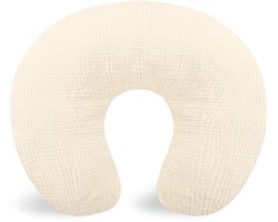 Hydrofiele Voedingskussenhoes - Beige - 62x53 cm - past op Chicco Boppy Voedingskussen - zonder het kussen geleverd, enkel de hoes