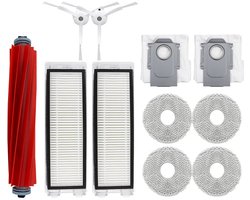 Geschikt voor Roborock P10/Qrevo veegrobot accessoires hoofdborstel filterrand borstel stofzak stofdoek-11 stuks
