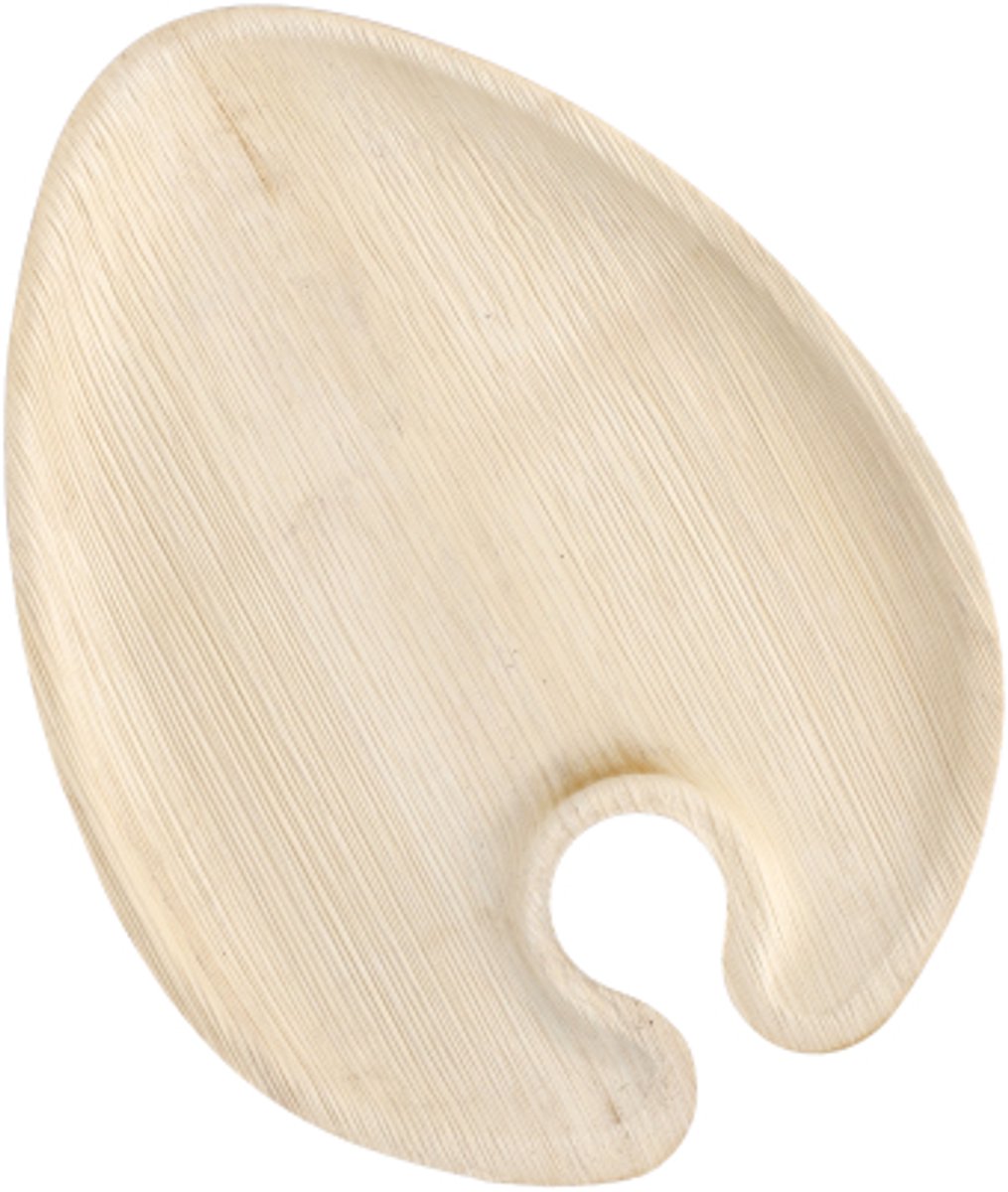 25 Cater Plates Palmblad pure ovaal 1,3 cm x 18 cm x 23,5 cm